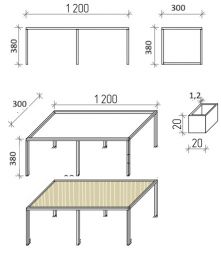 Лава металева з ЛДСП